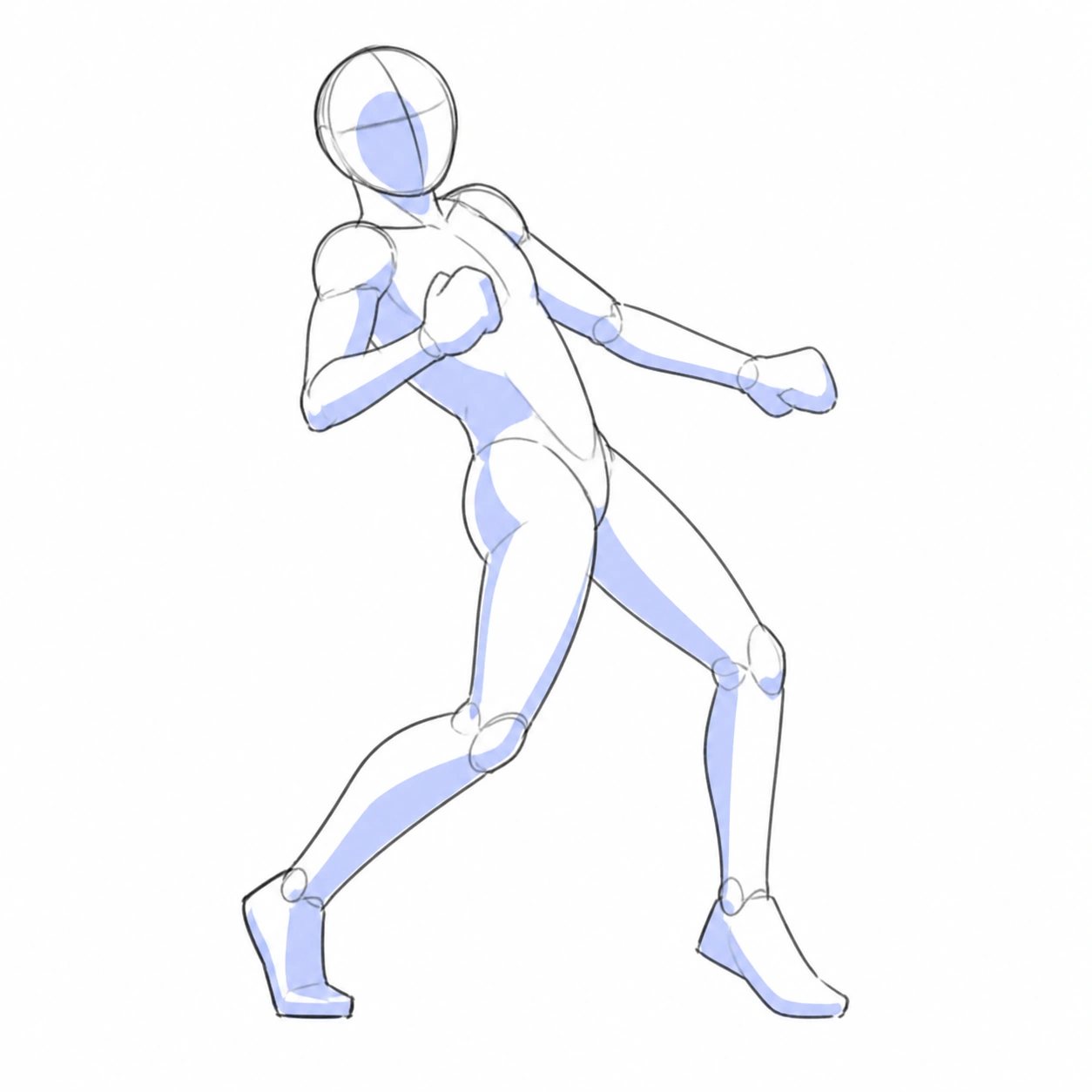 Pose 022: Recibir impacto