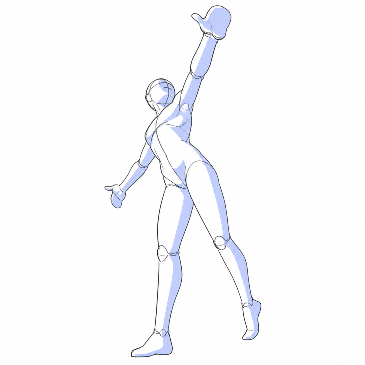 Pose 023: Alcanzar algo alto