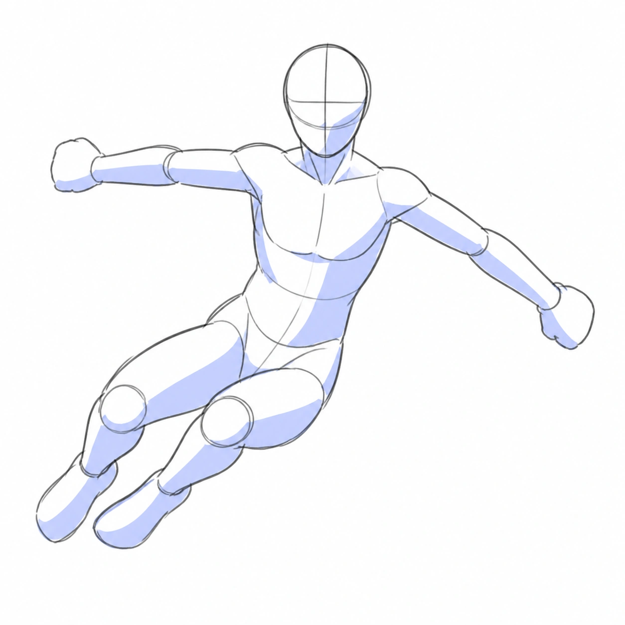 Pose 035: Salto lateral