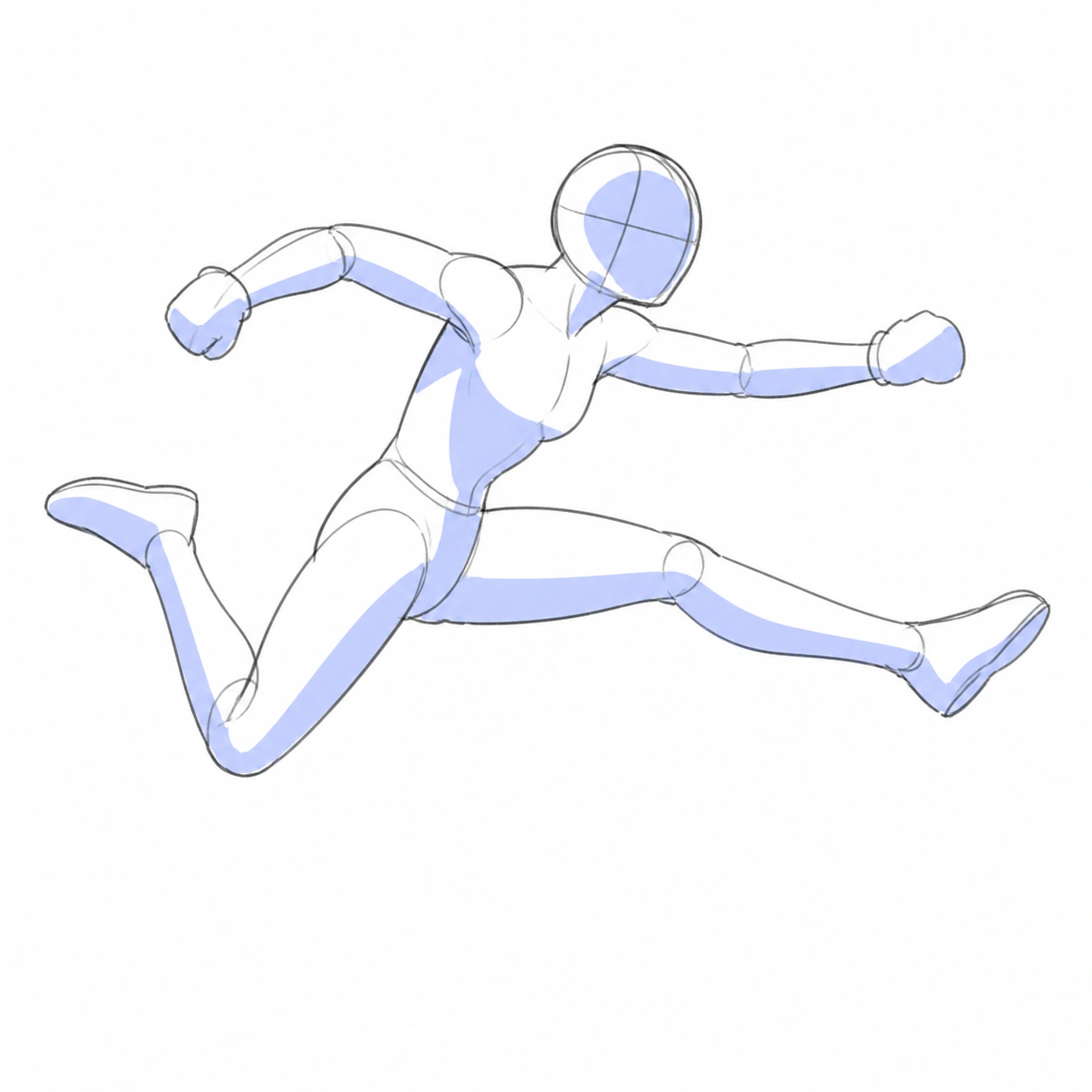 Pose 036: Salto de valla