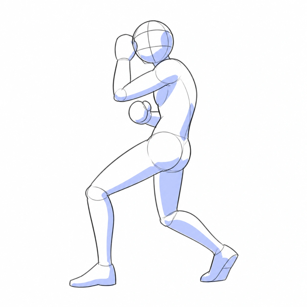 Pose 040: Retroceder en guardia