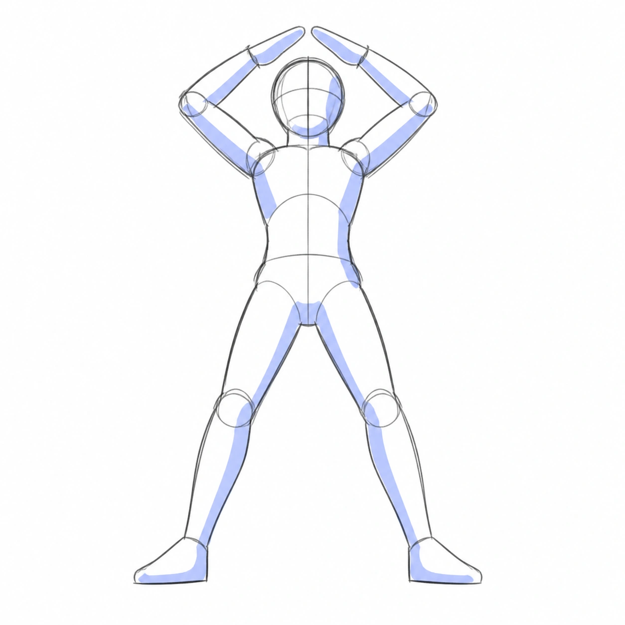 Pose 044: Bloqueo sobre la cabeza