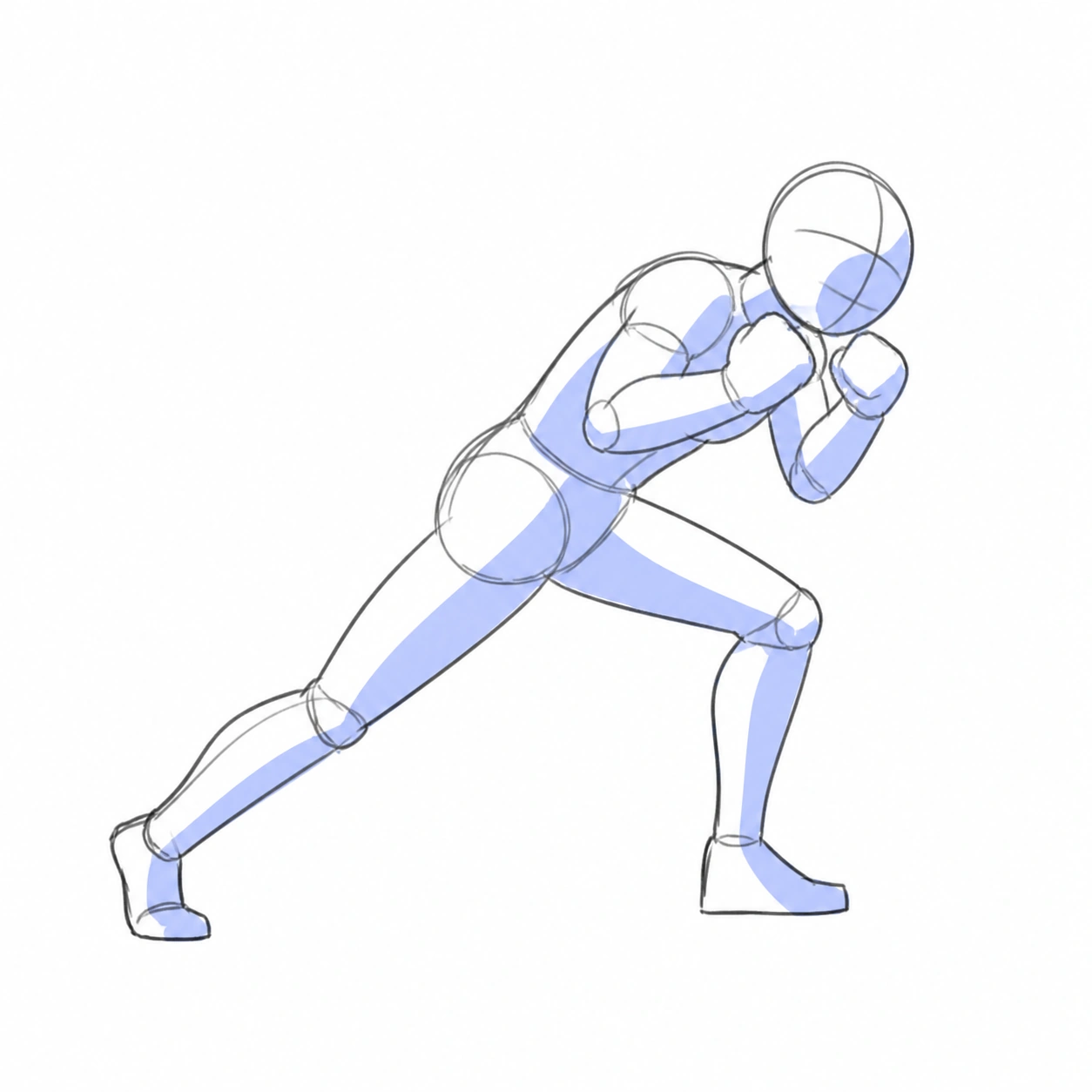 Pose 045: Embestida de hombro
