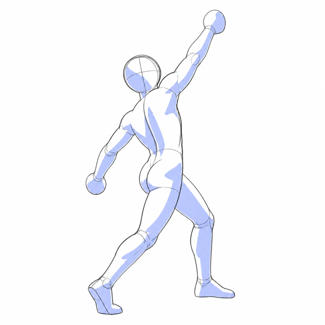Pose 047: Lanzamiento por encima