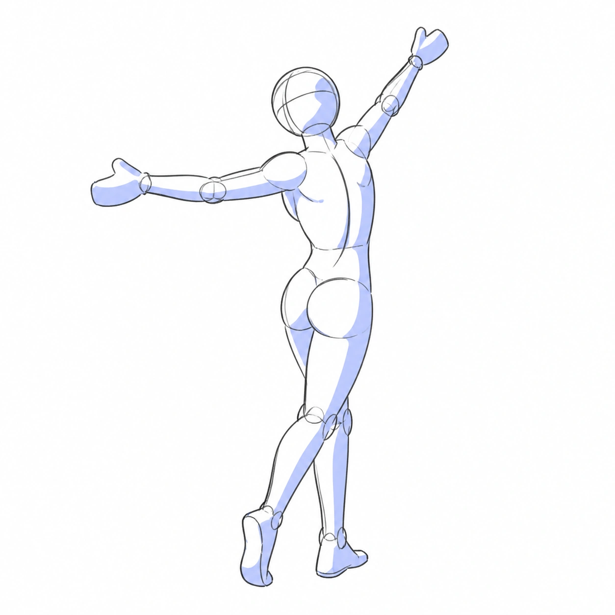 Pose 058: Giro de celebración