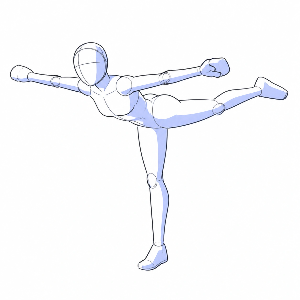 Pose 061: Equilibrio en bisagra