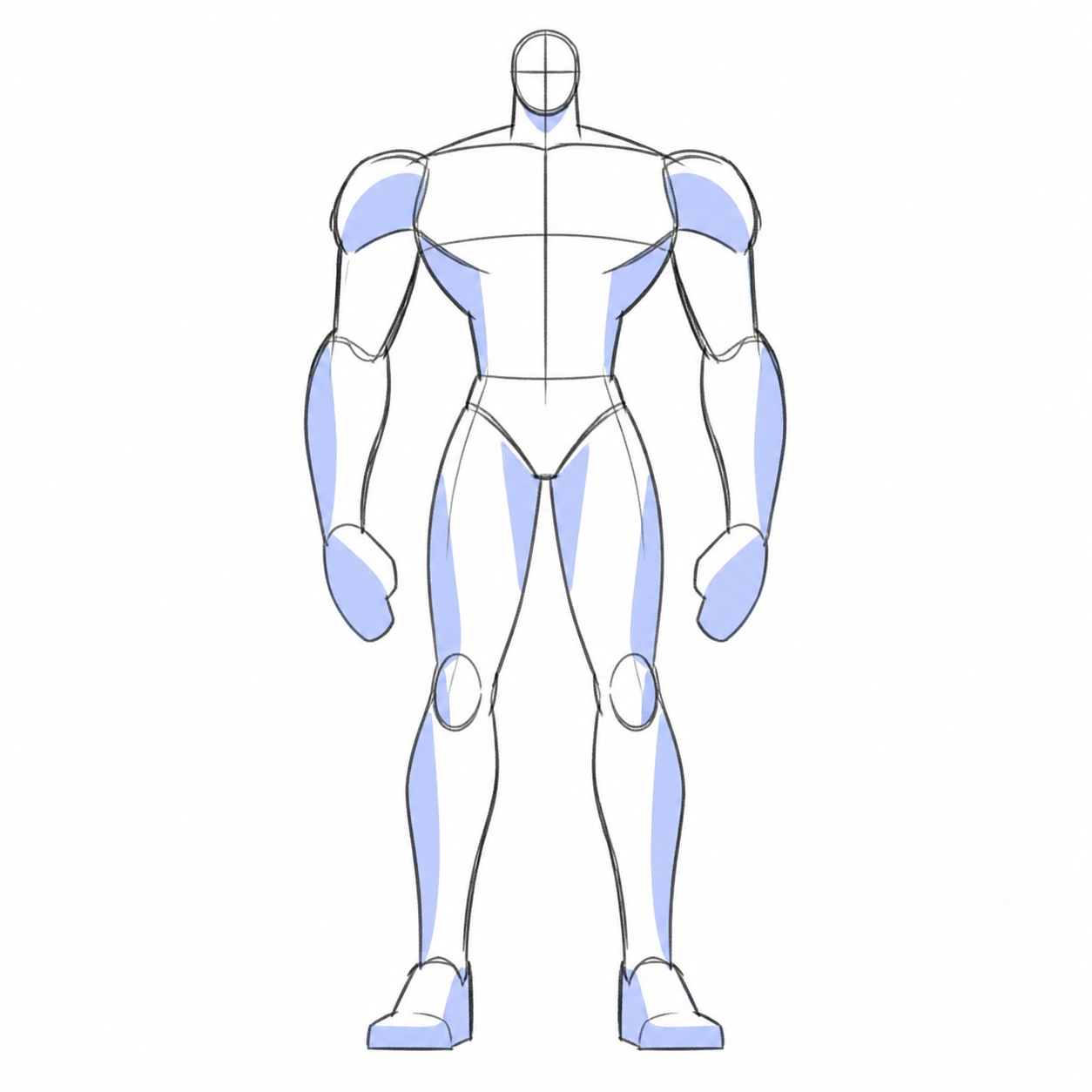 Pose 074: Body base heroico