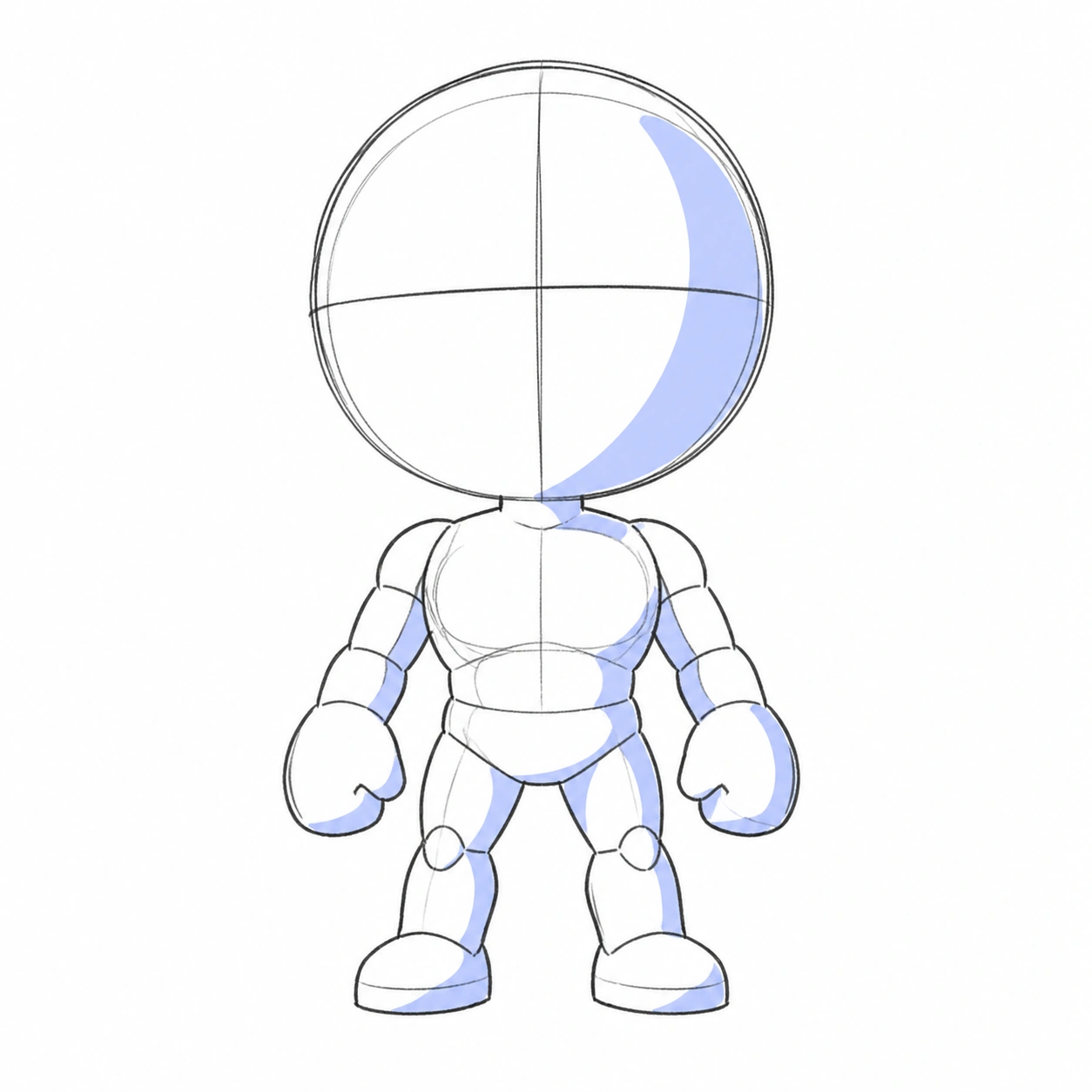Pose 080: Body base cabezón