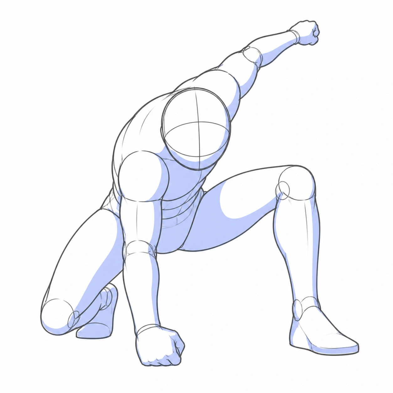 Pose 083: Aterrizaje de onda expansiva