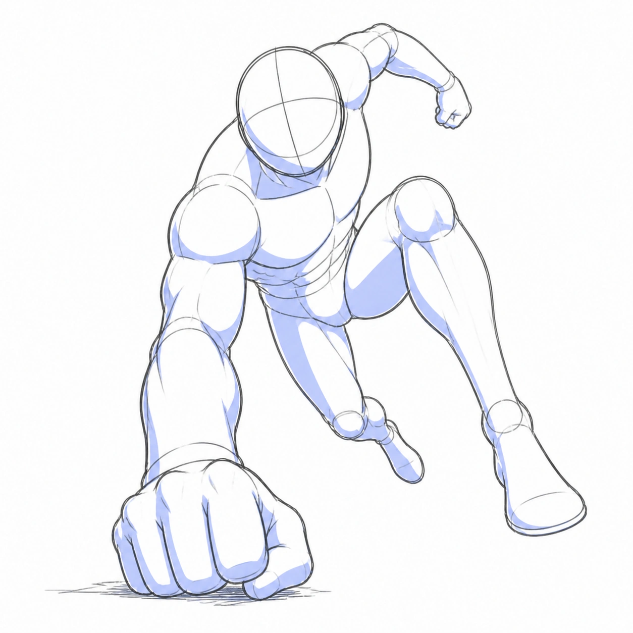 Pose 086: Rebote tras golpear el suelo