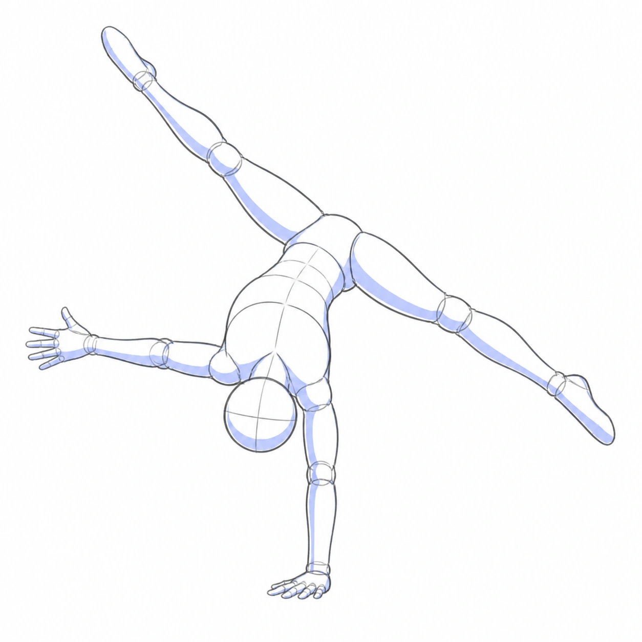 Pose 088: Rueda aérea a una mano