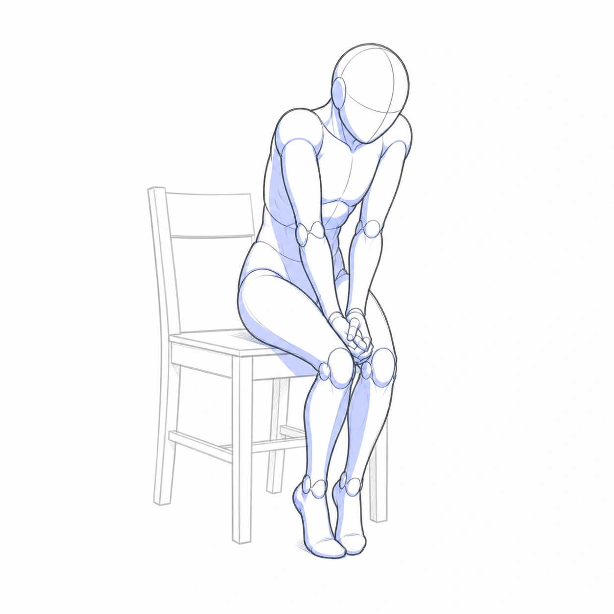 Pose 113: Esperando con ansiedad