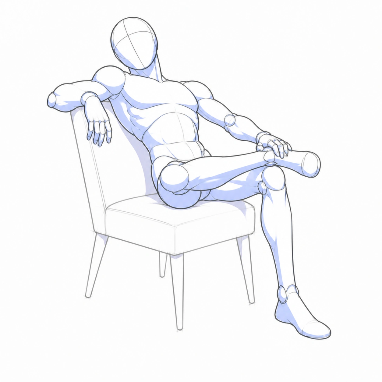 Pose 114: Esperando con suficiencia