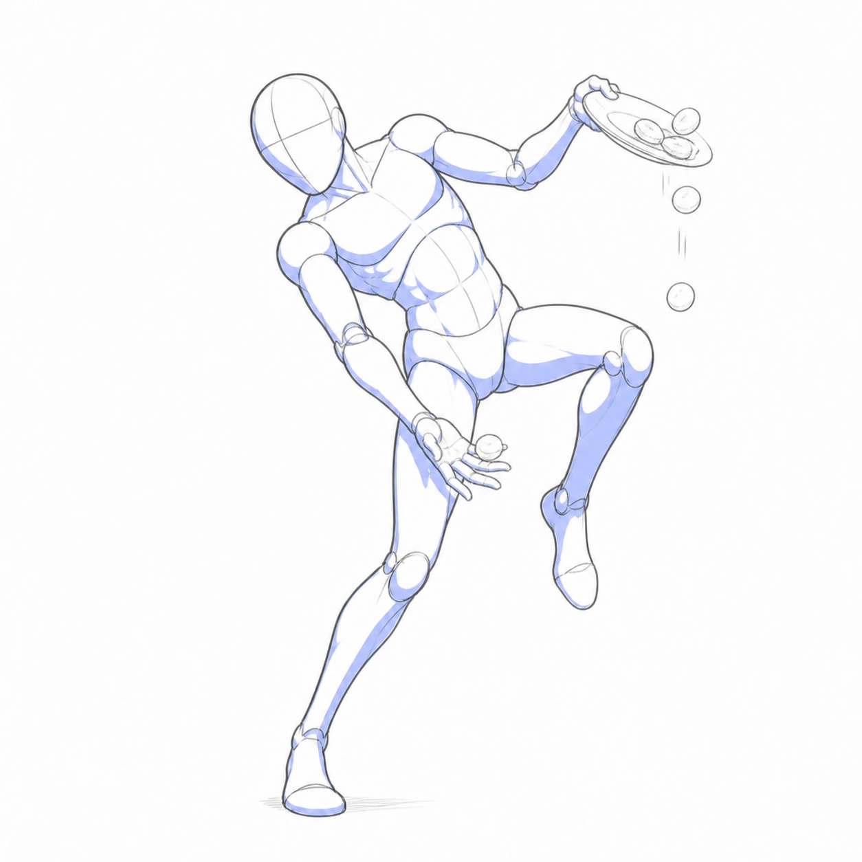 Pose 121: Salvando la comida al caer