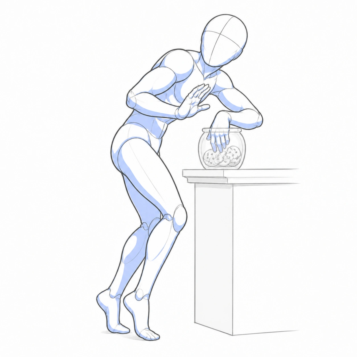 Pose 123: Robando una galleta