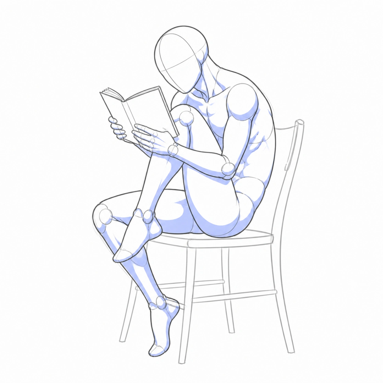 Pose 135: Leyendo hecho un ovillo