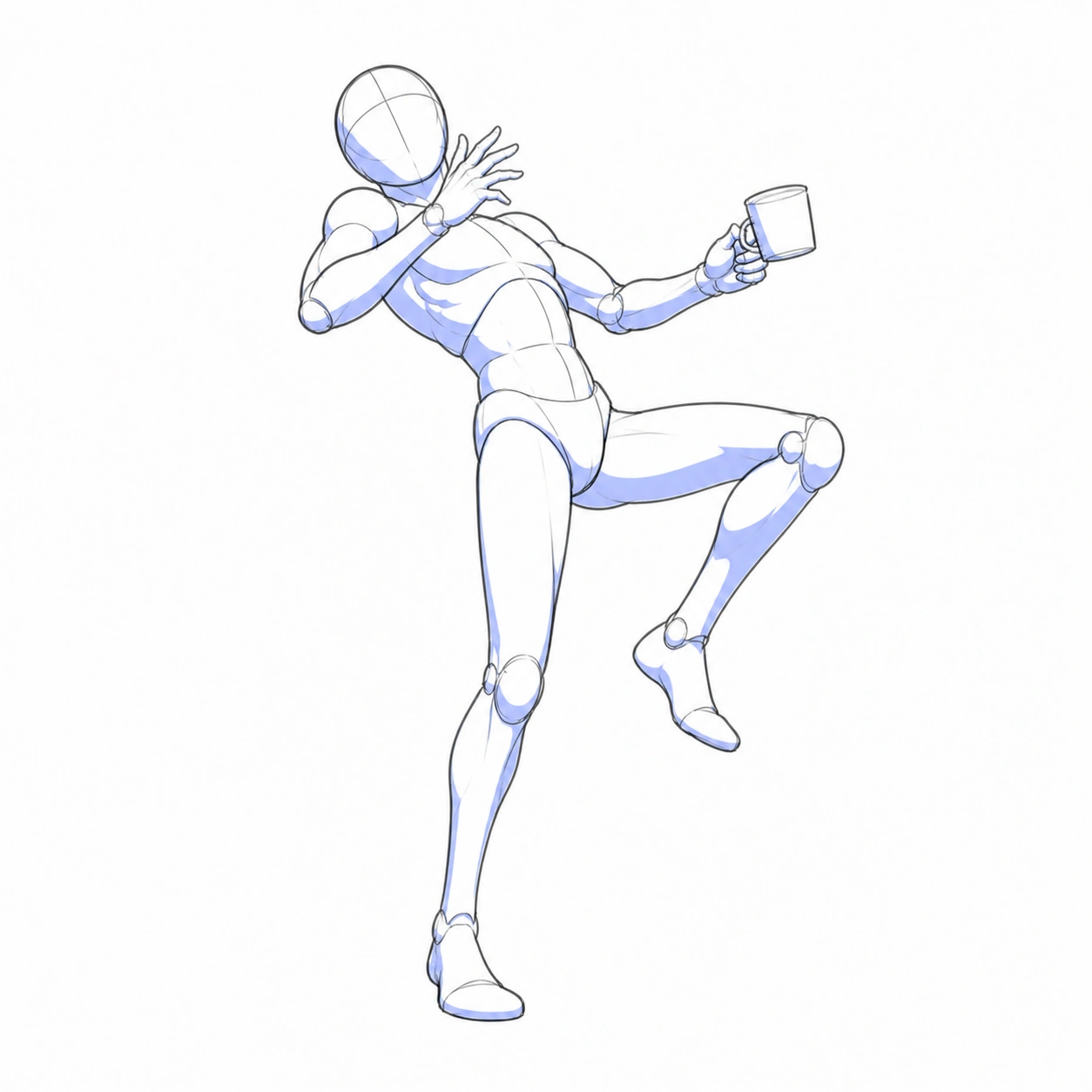 Pose 137: Quemándose con la bebida