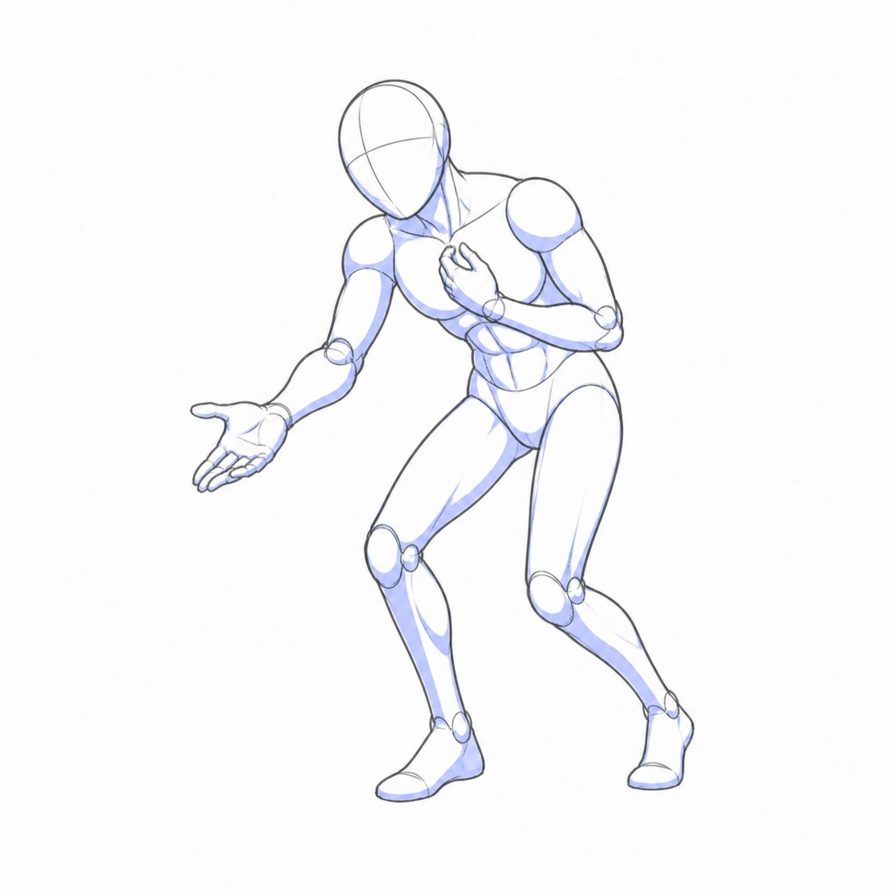 Pose 160: Ofrecer ayuda · tímido