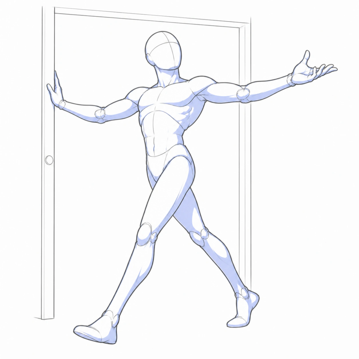 Pose 164: Entrar en una sala · arrogante