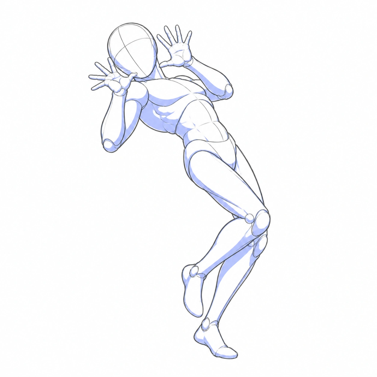Pose 179: Sobresalto exagerado