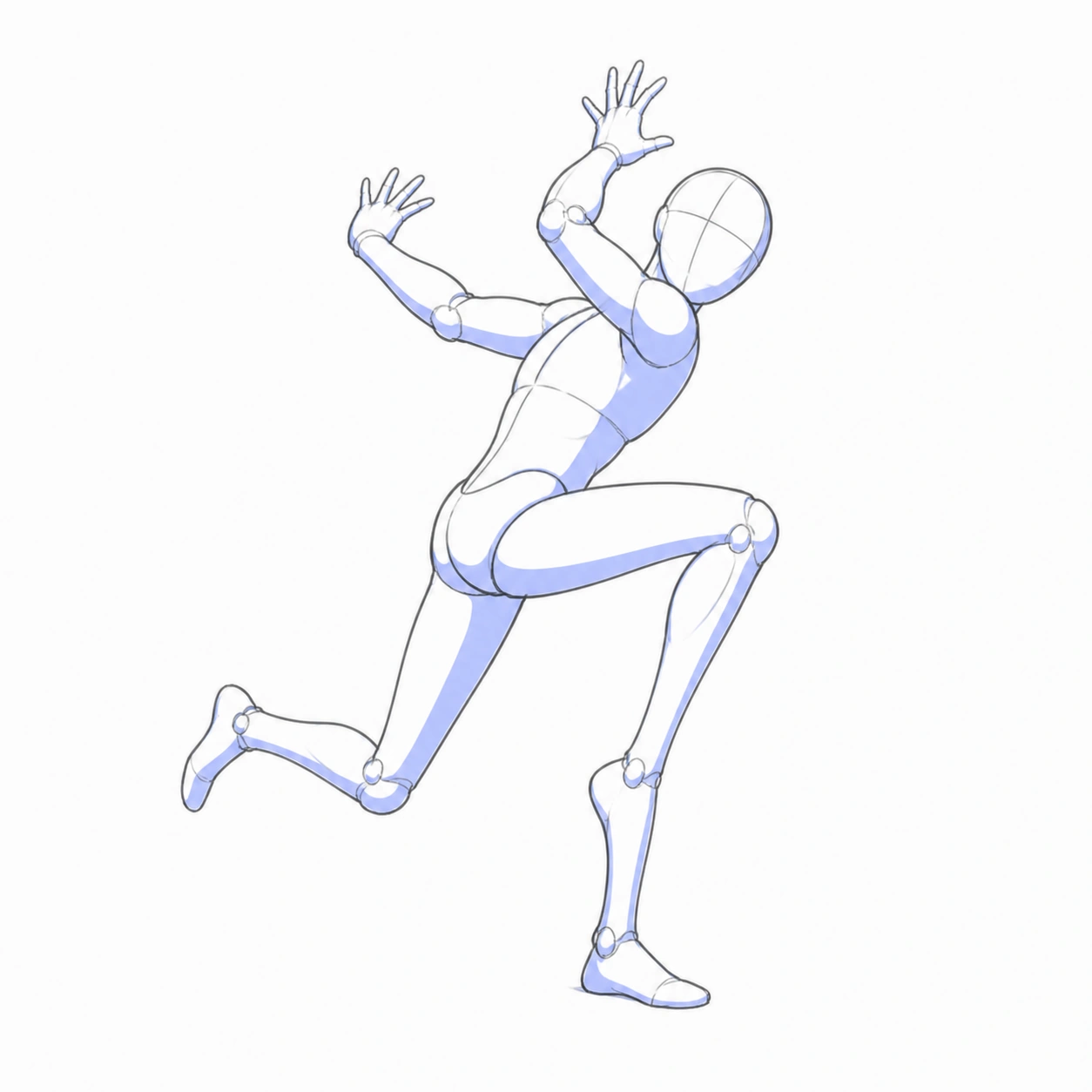 Pose 182: Carrera de pánico
